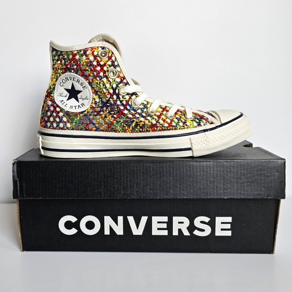 NWT Converse Chuck Taylor All Star Multicolor Canvas Knit Sneakers US 6.5